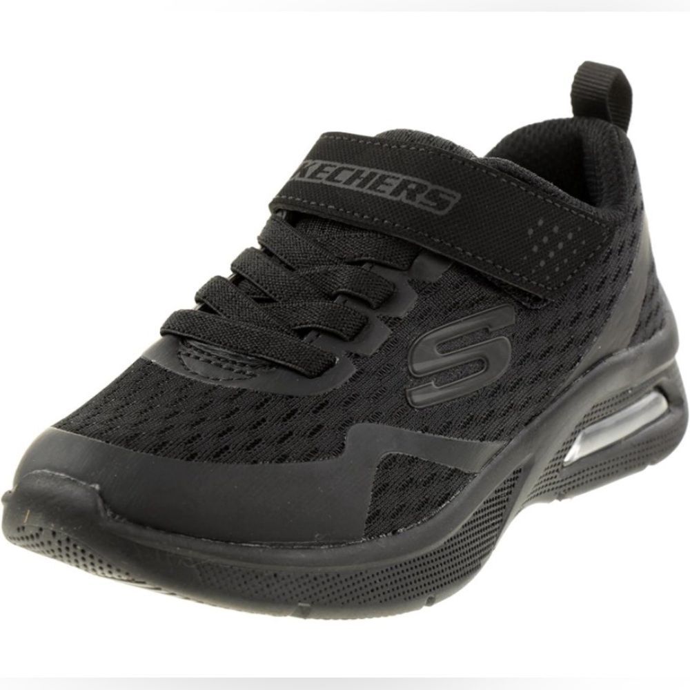 NWT Skechers Little Boy's Black Microspec Max-Torvix Sneaker Size 13 13T
